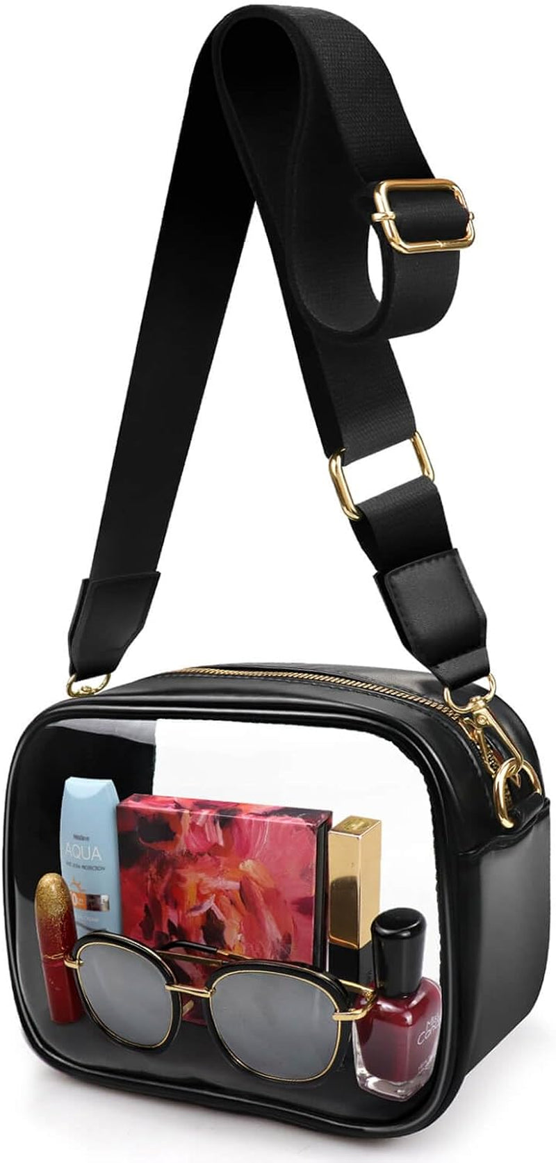 COROMAY Clear Purse for Women, Clear Bag Stadium Approved, Transparent Crossbody Bag