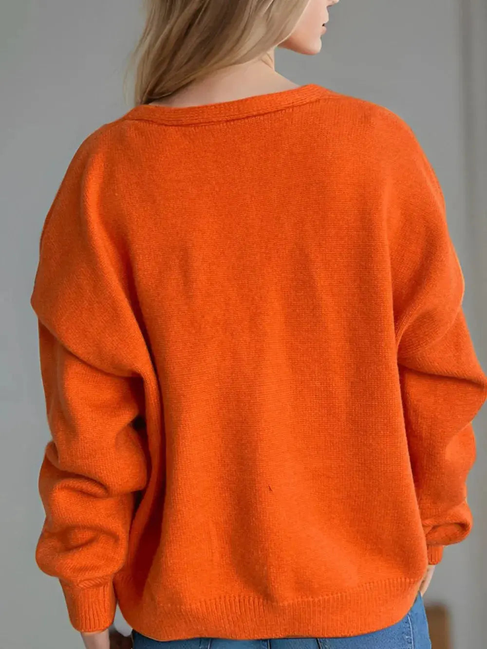 Daisy Button Up V-Neck Cardigan.