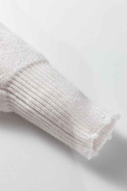 Pearl Embellished Open-Front Cardigan