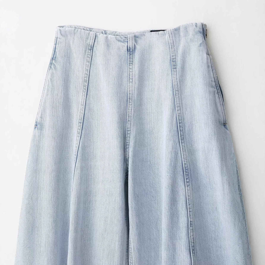 Versatile denim high waisted balloon fit loose pants for women