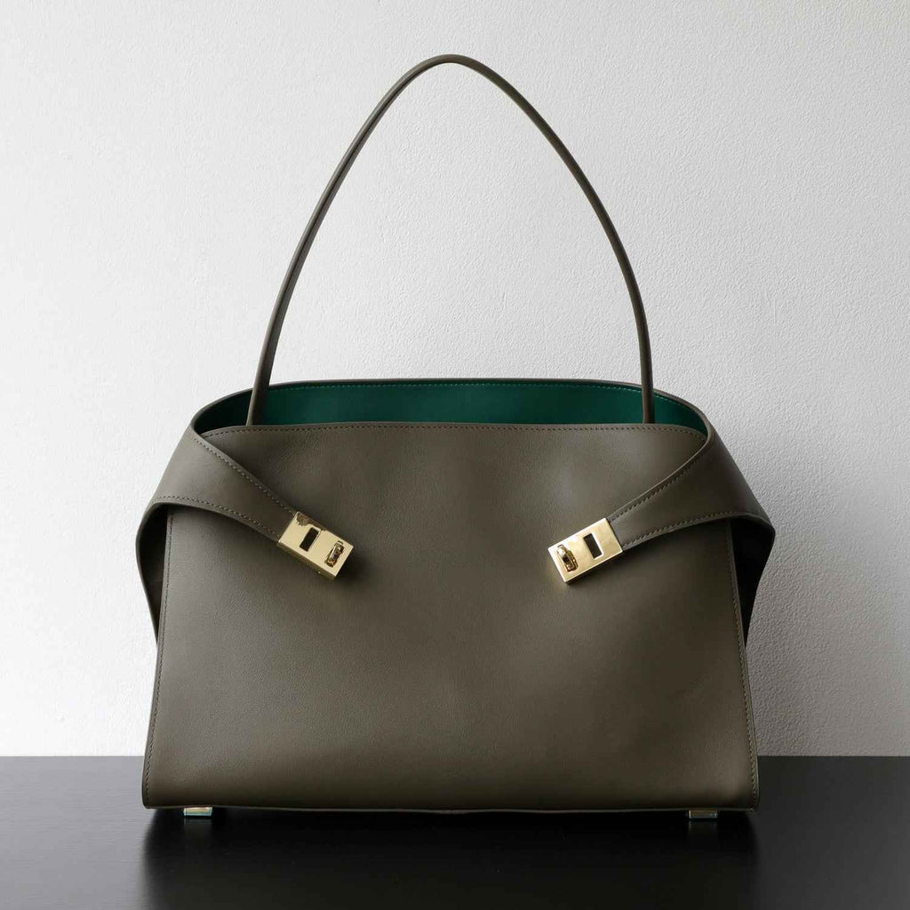 Luxury Genuine Leather Tote Bag for Women, Large Capacity, Top-Grain Cowhide, Handheld Shoulder Bag, HUG Style