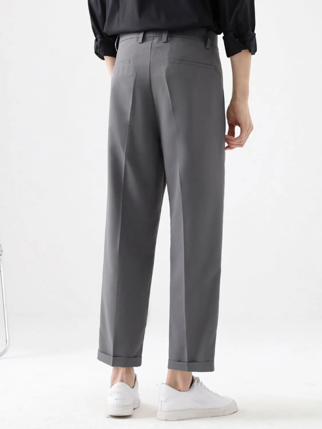 Men's Plus Size Basic style Solid Pants.