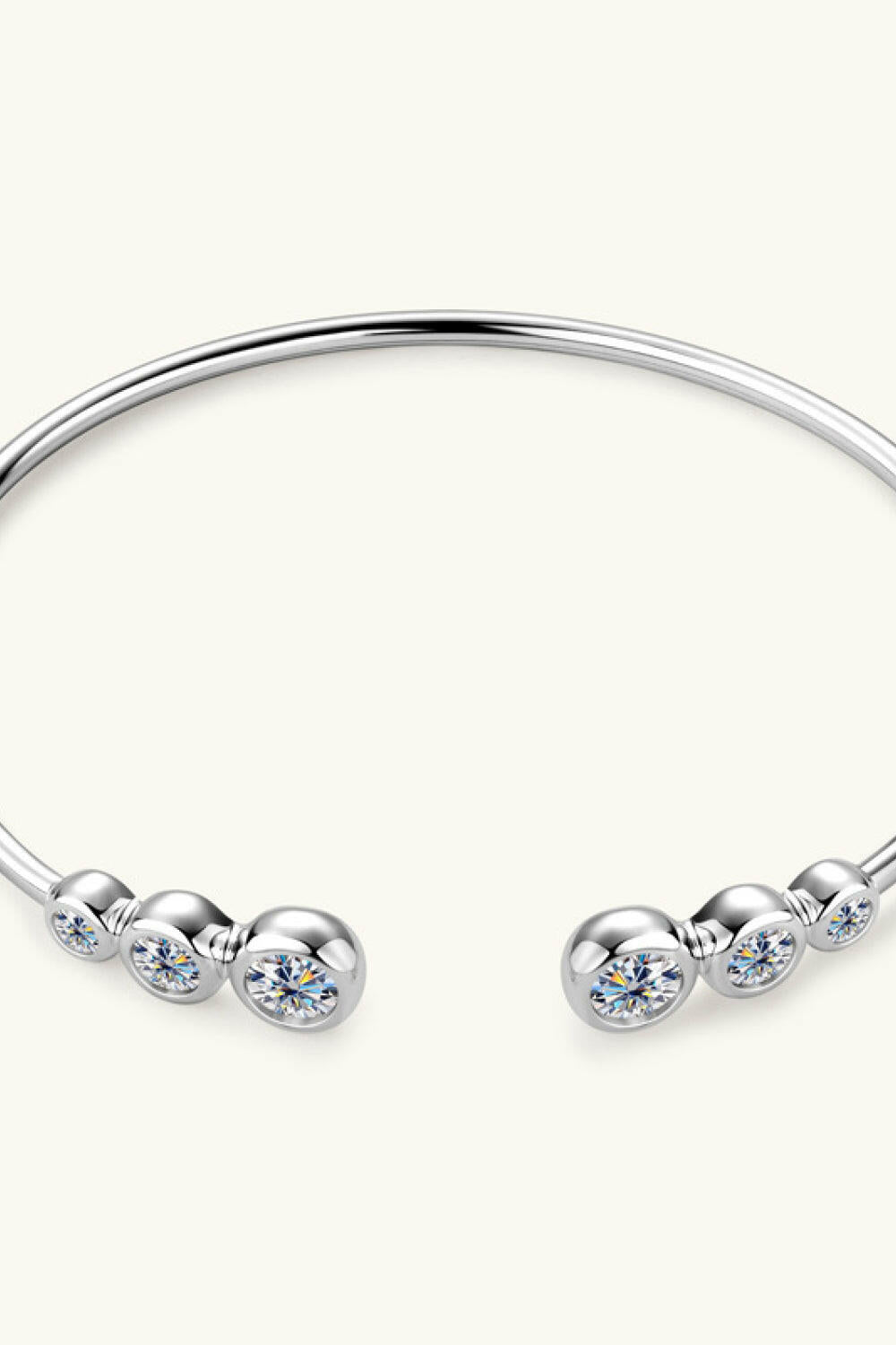 1.8 Carat Moissanite 925 Sterling Silver Bracelet.