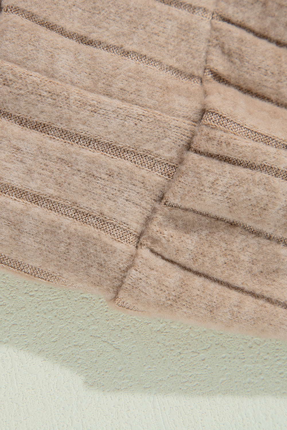 Parchment Floral Patchwork Long Sleeve Ribbed Blouse Dear-Lover Dropshipping