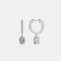3 Carat Moissanite 925 Sterling Silver Earrings.