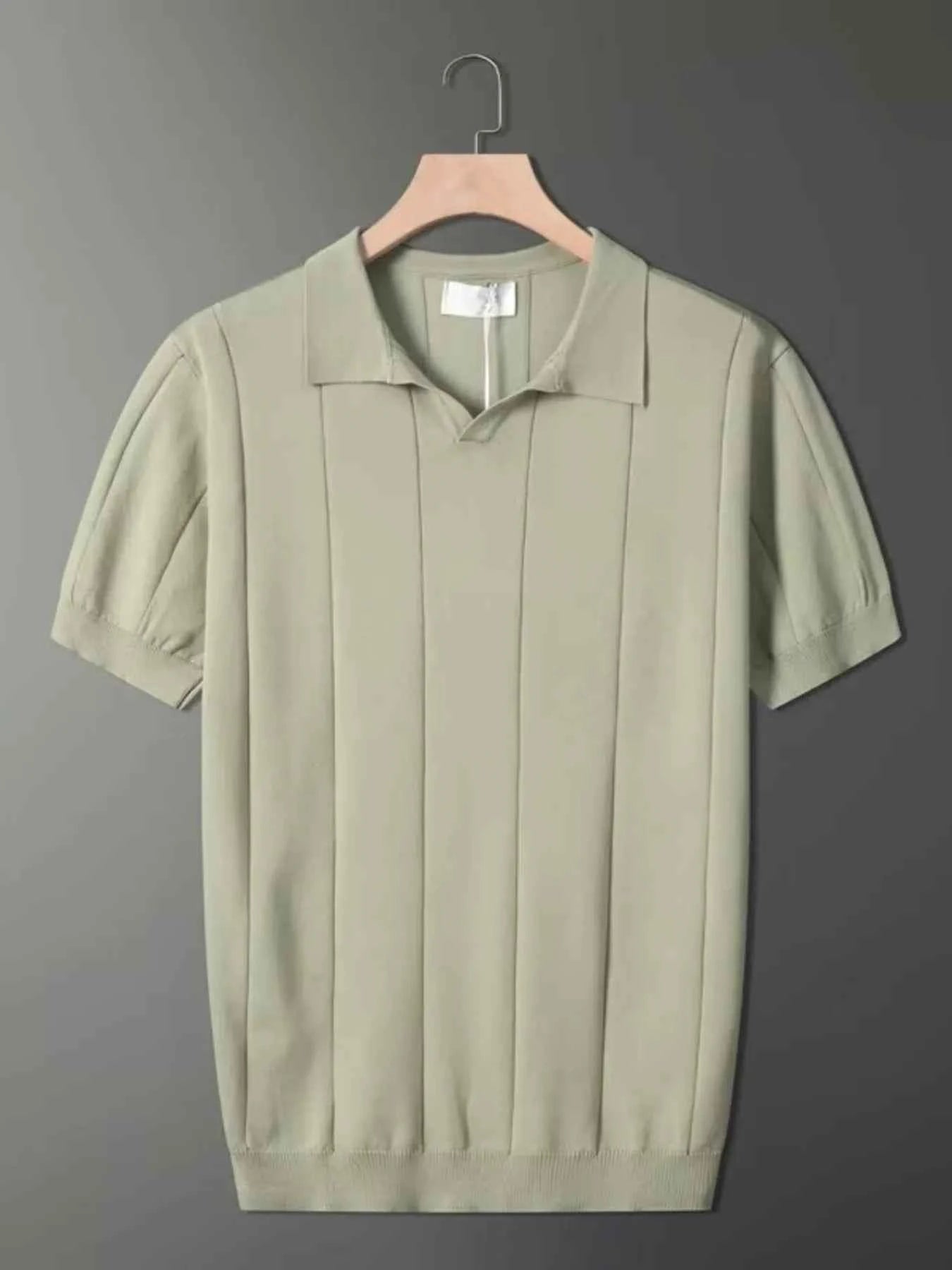 Men's Plus Size Collared Neck Short Sleeve Polo