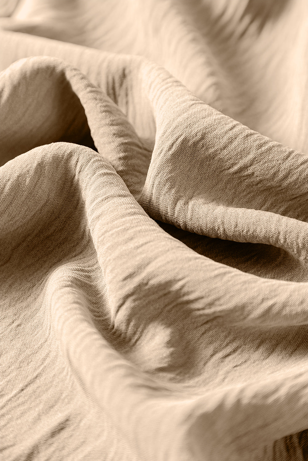 Apricot Spaghetti Straps Waist Tie Wide Leg Jumpsuit with Pockets Dear-Lover Dropshipping