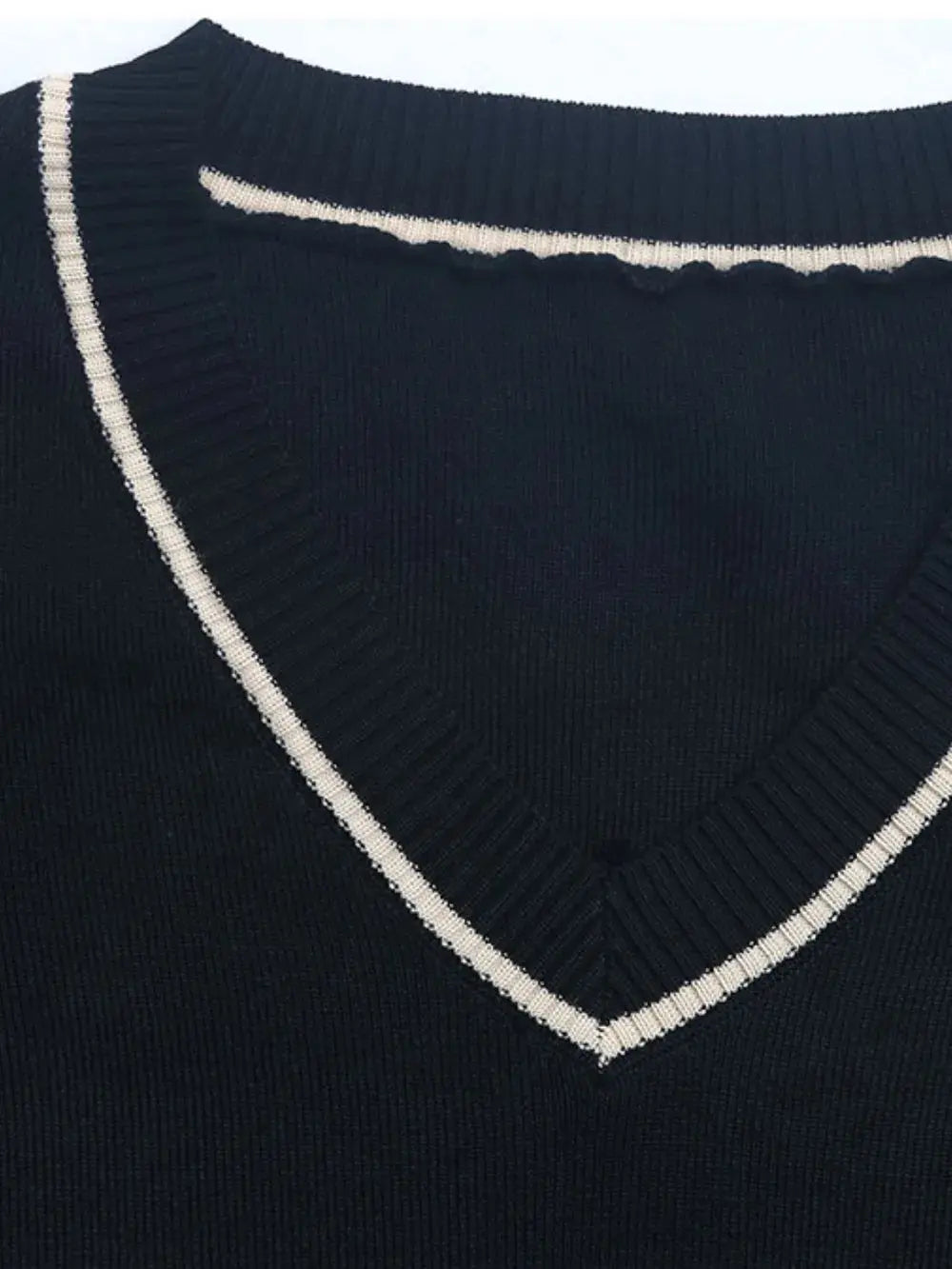 Perfee V-Neck Long Sleeve Top and Pants Set.