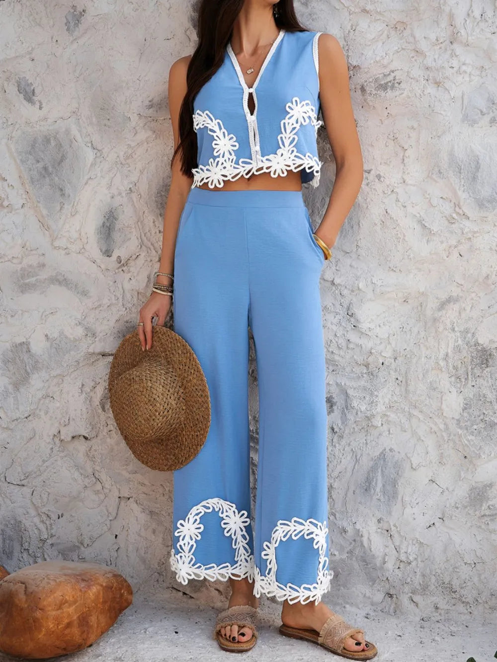 Elegant Vest and Pants Set.