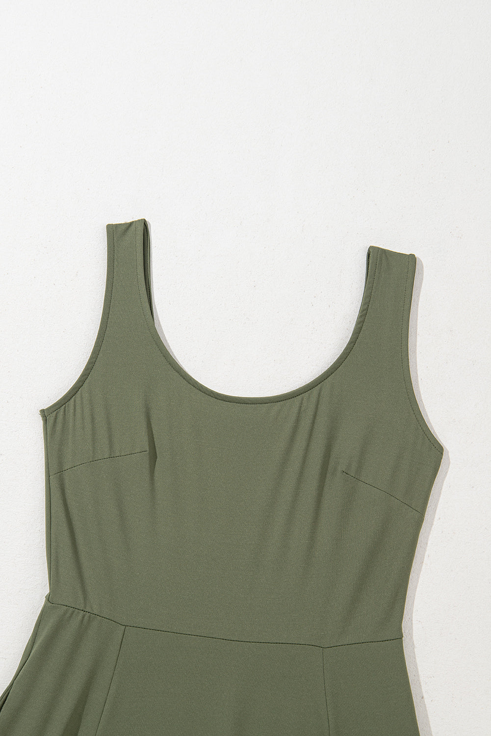 Four Leaf Clover Sleeveless Scoop Neck Flared Split Midi Dress Dear-Lover Dropshipping