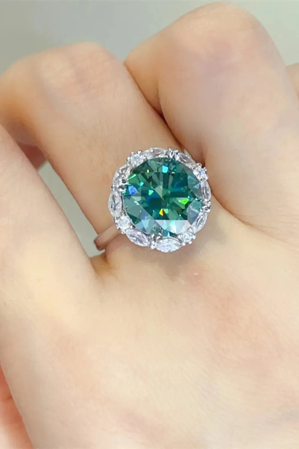 5 Carat Moissanite 925 Sterling Silver Ring.