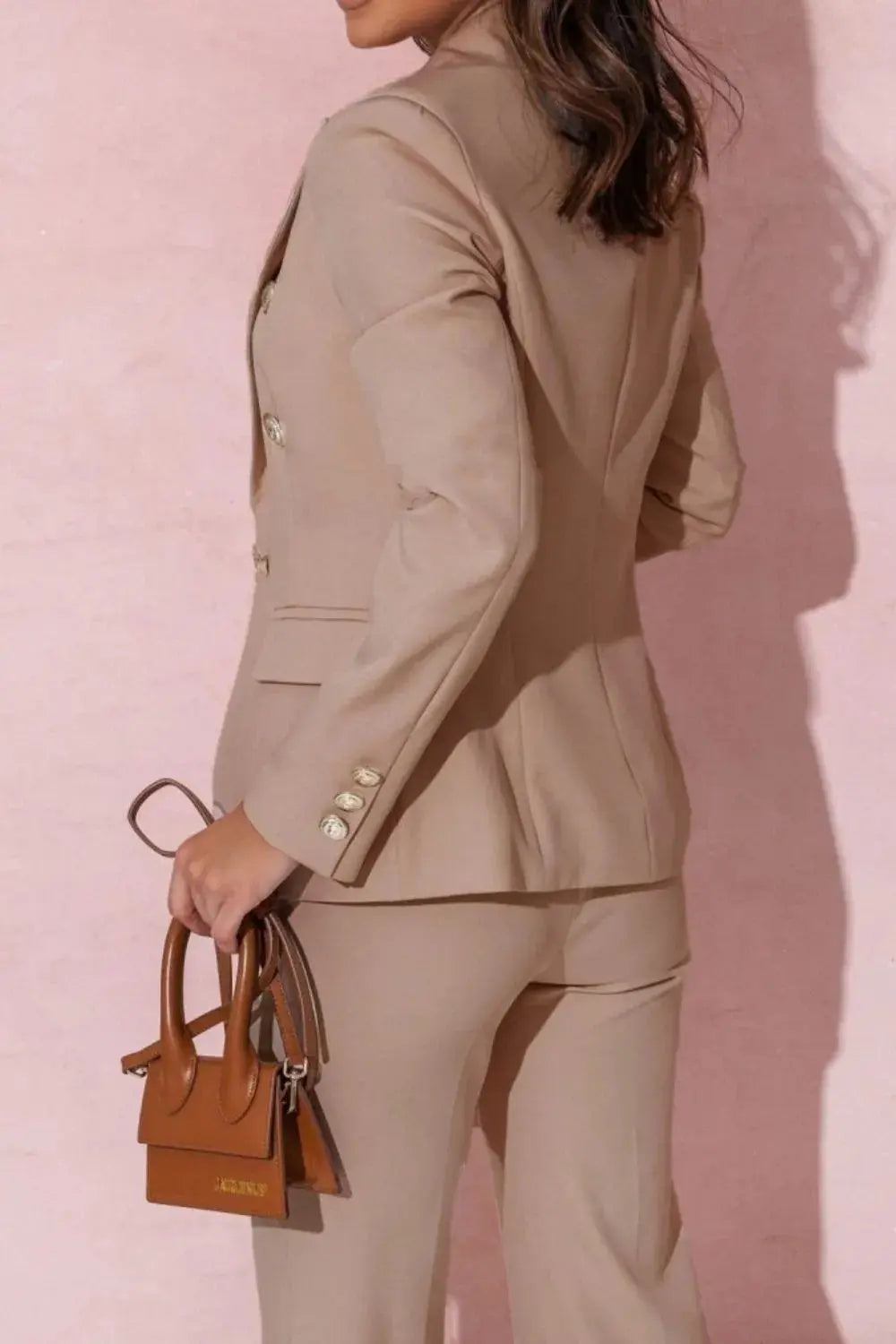 Long Sleeve Blazer and Pants Set Plus Size.