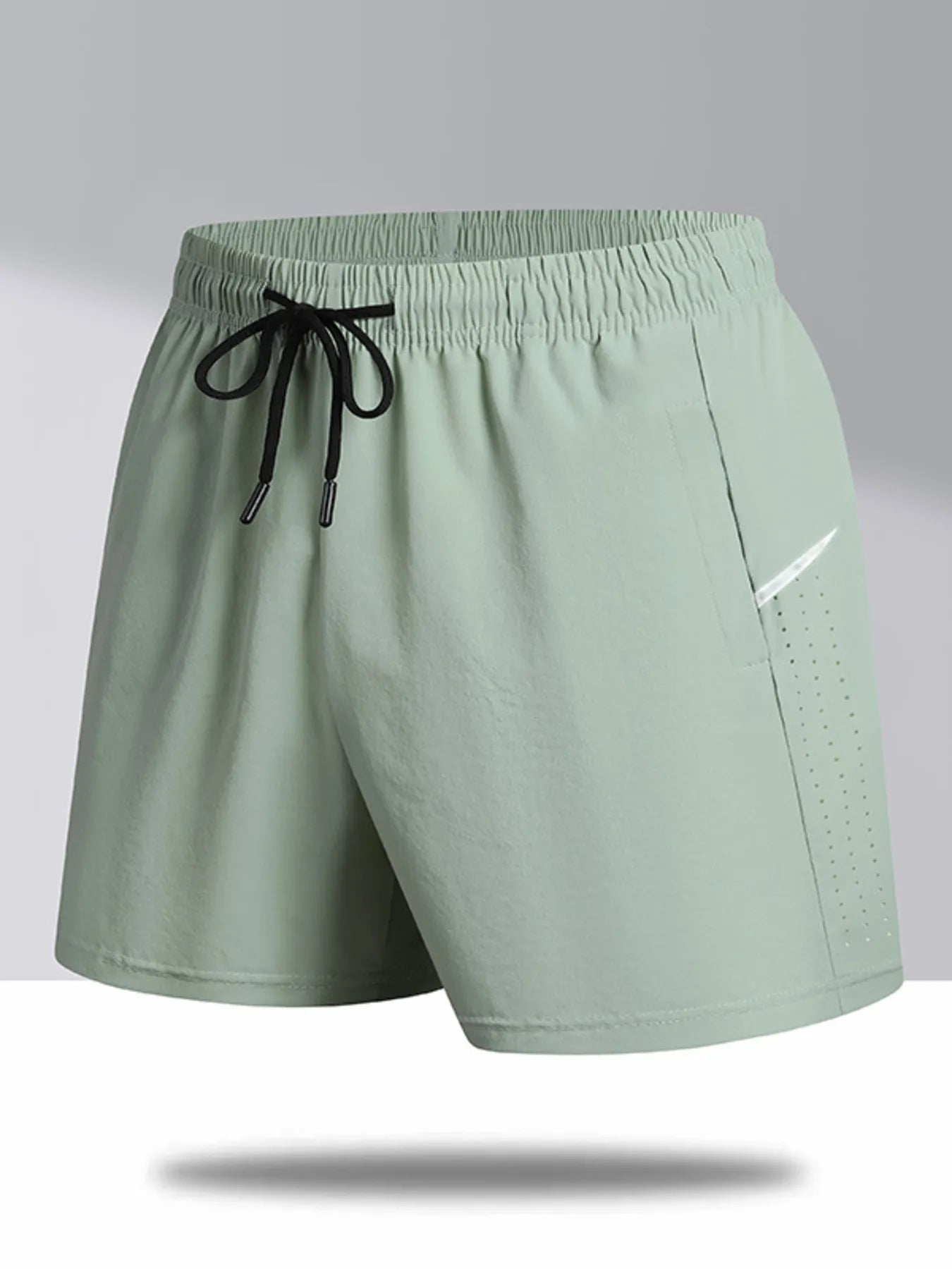 Men's Plus Size Drawstring Shorts.