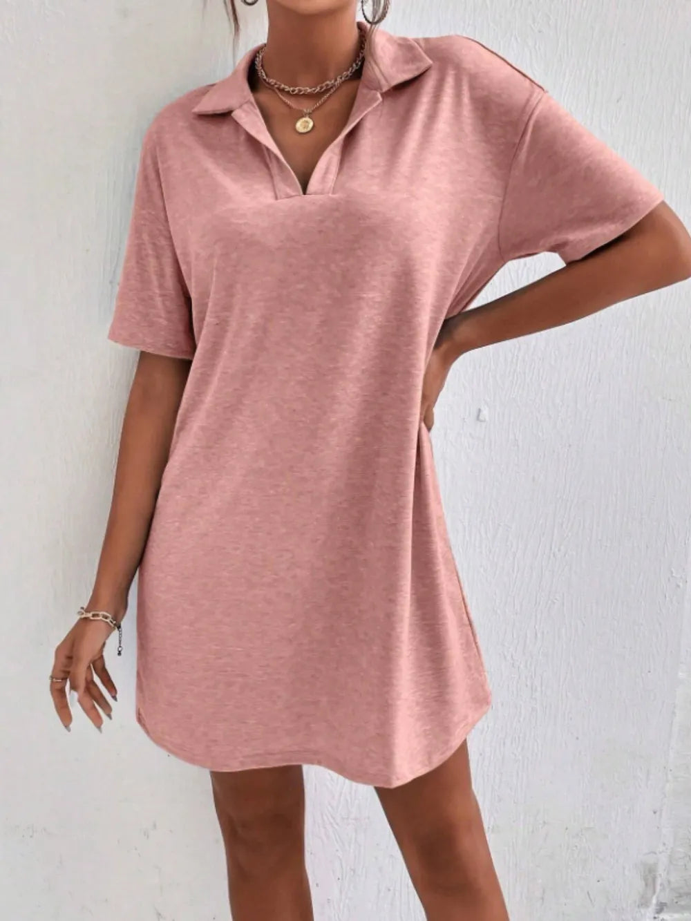 Johnny Collar Short Sleeve Polo Dress.
