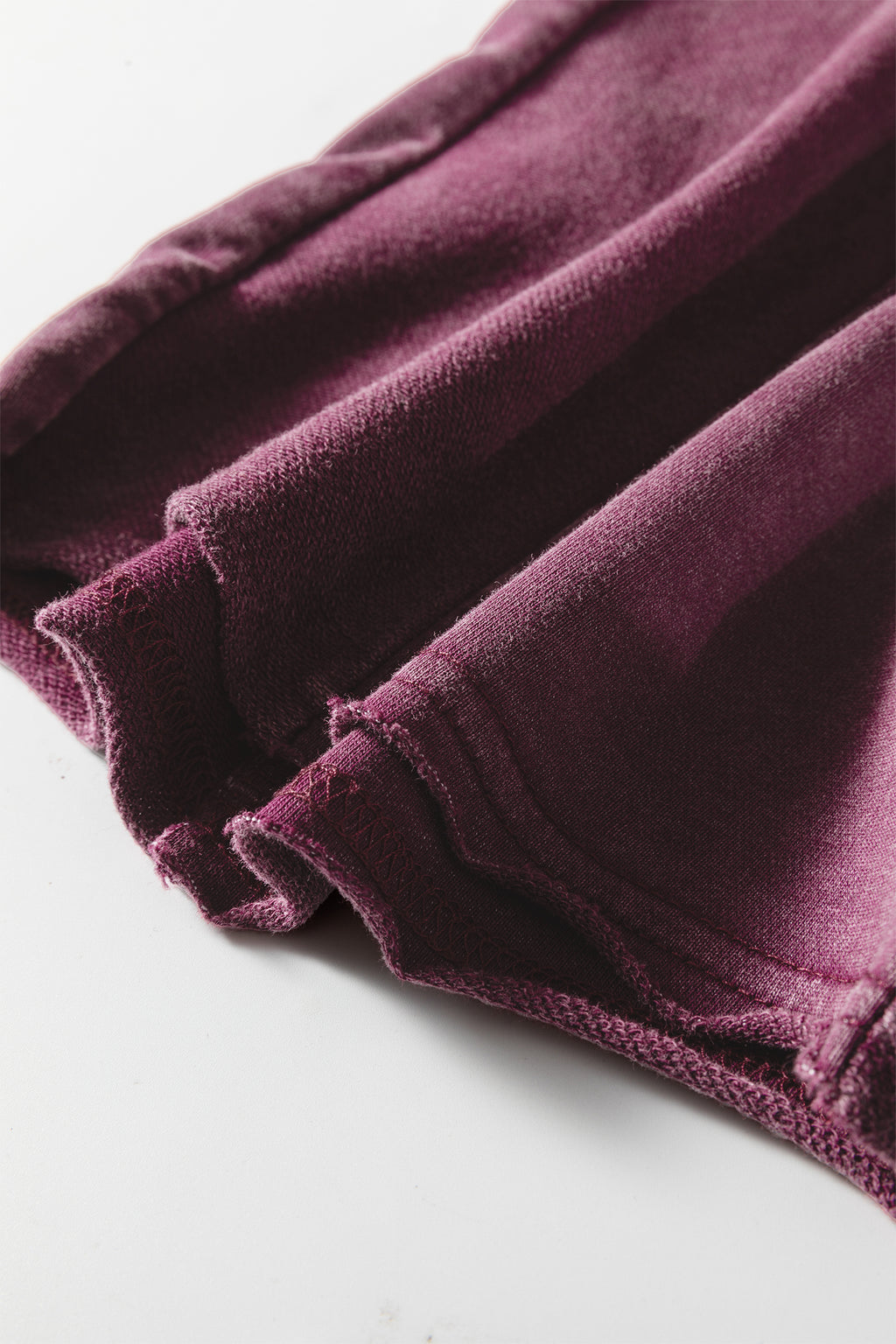 Wild Ginger Careys Mineral Wash Tiered Wide Leg Patchwork Drawstring Pants