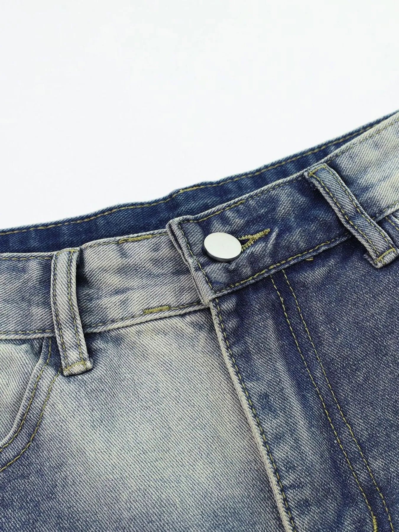 Men's Wide Leg Denim Jeans.