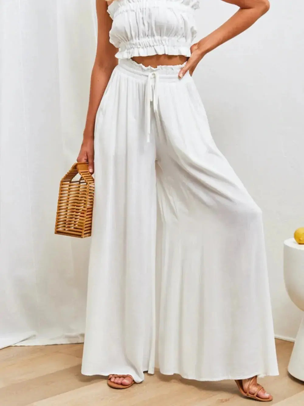 High Waist Wide Leg Pants.