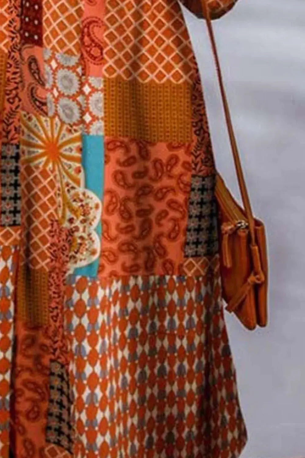 Printed Button Up Long Sleeve Cardigan.