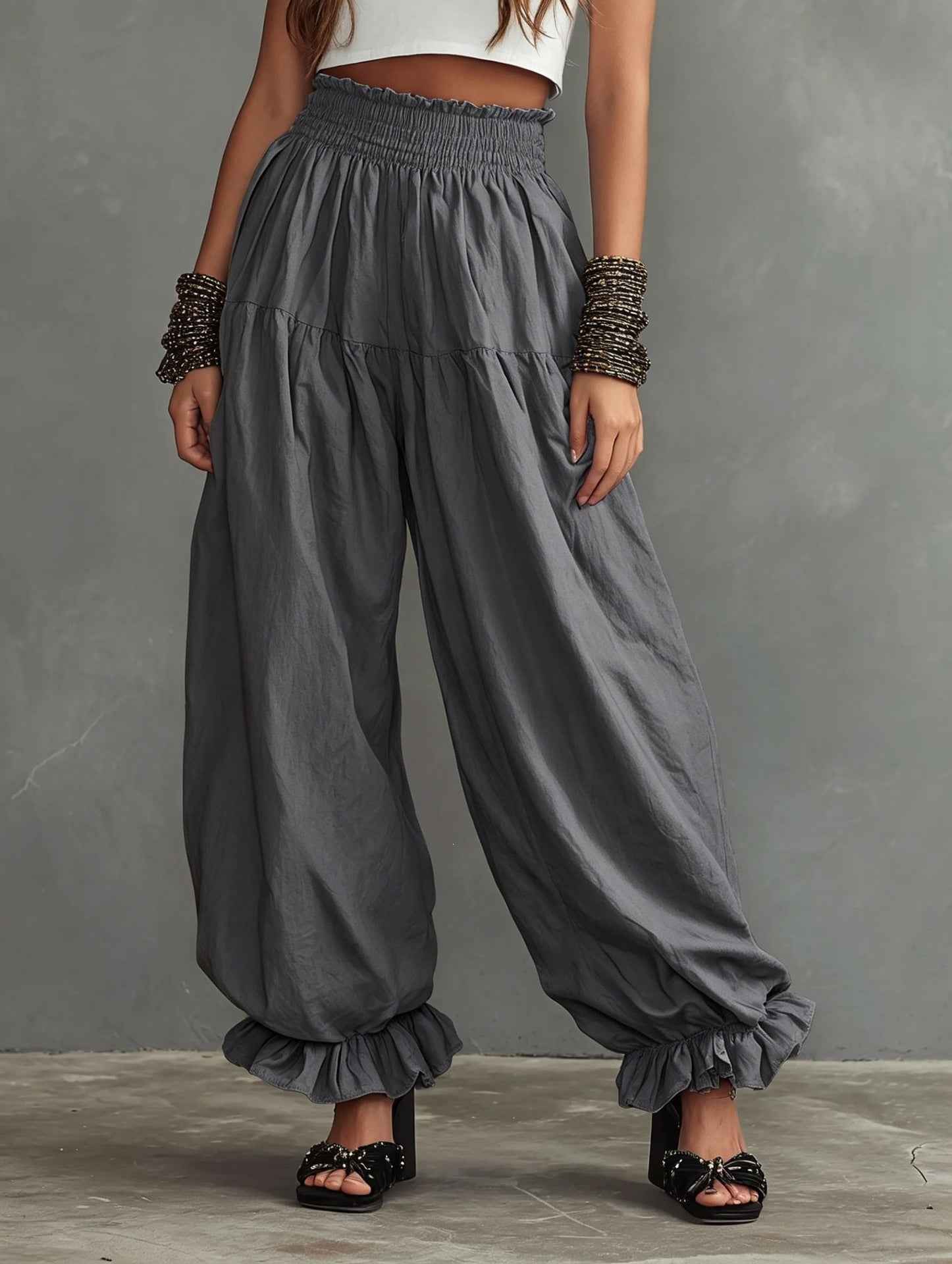 European And American Womens Loungewear Lantern Pants