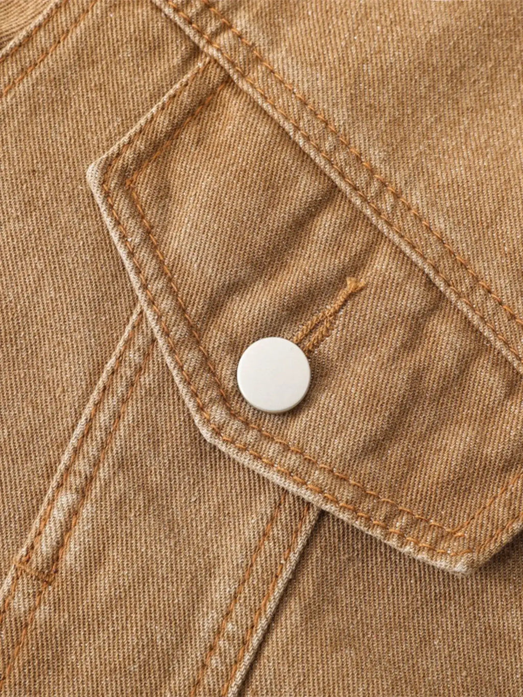 Button Up Long Sleeve Denim Jacket.