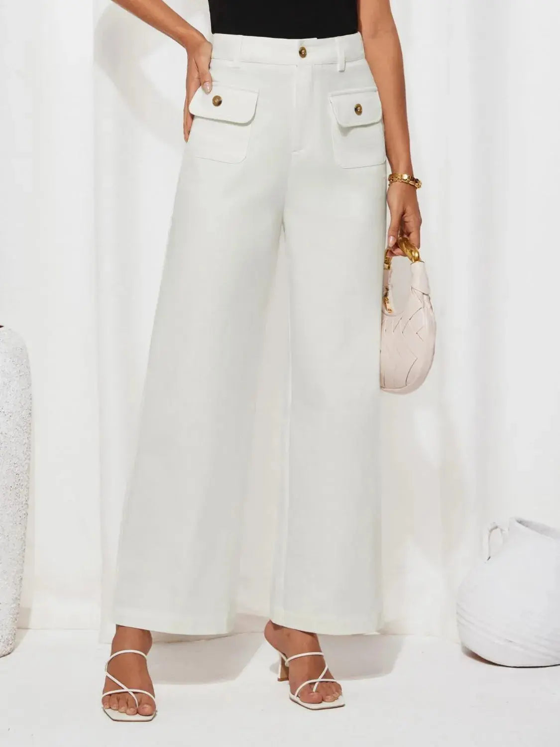 High Waist Wide Leg Pants.