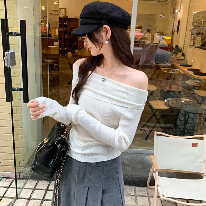 fitted inner layer knit top for women,  elegant and wearable