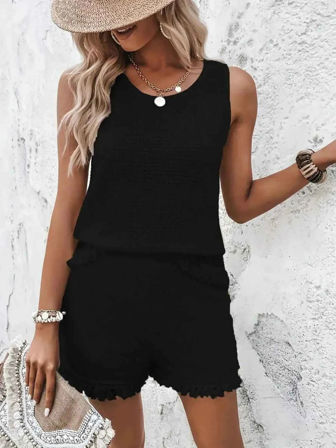 Top and short set comfortable and beautiful