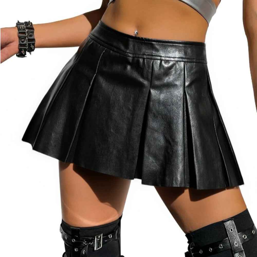 Solid color sexy cropped versatile skirt