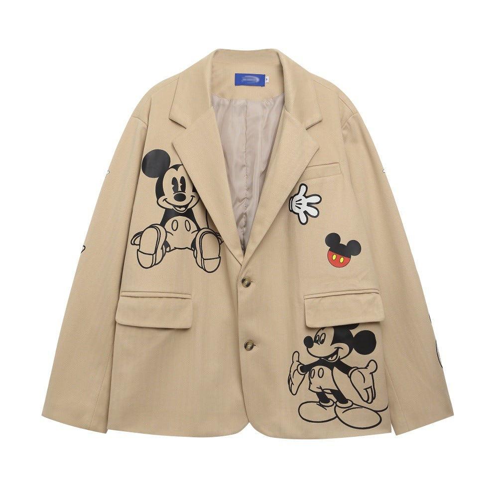 Cartoon Mickey Mouse printed jacket