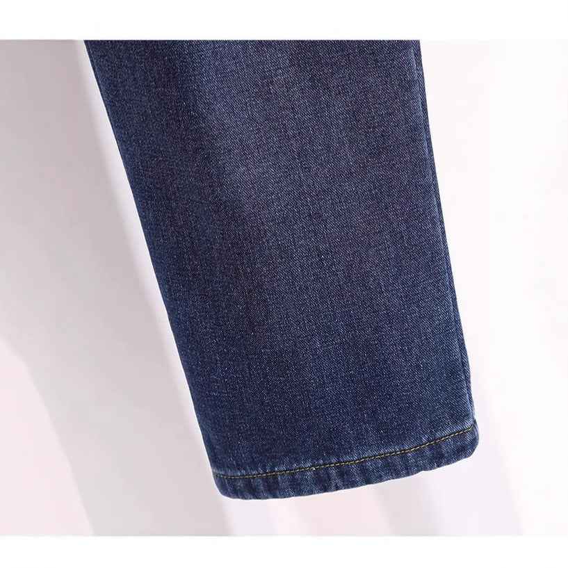 Style Denim Pants for Women Loose Harem Trousers Straight Leg Jeans for Ladies Plus Size Dad Pants