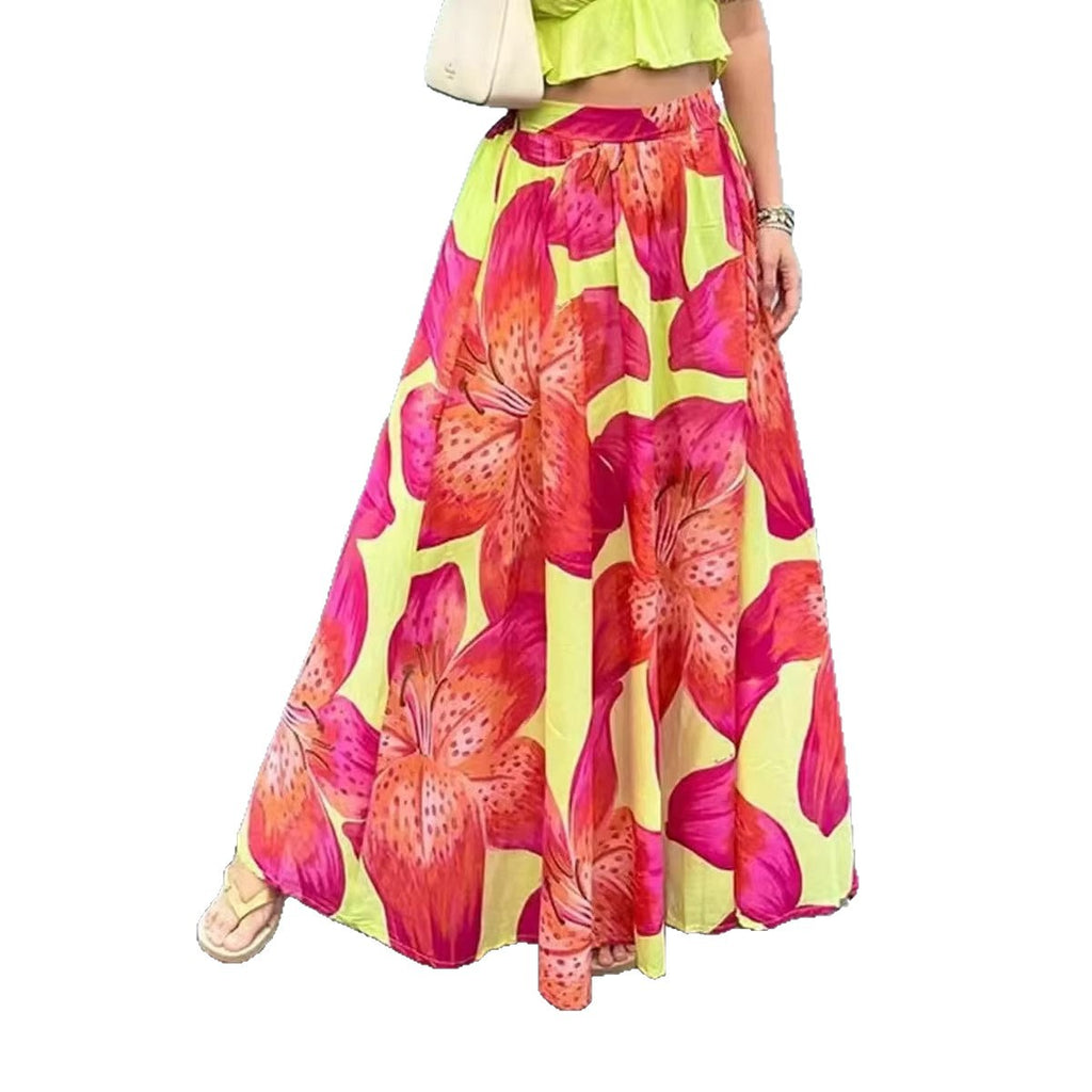 Beach Bohemian Vacation Casual Women's Skirt