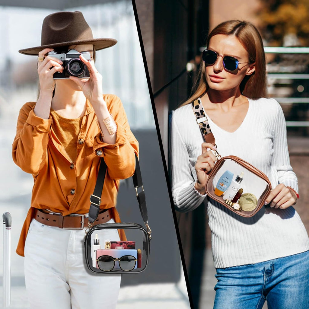 COROMAY Clear Purse for Women, Clear Bag Stadium Approved, Transparent Crossbody Bag