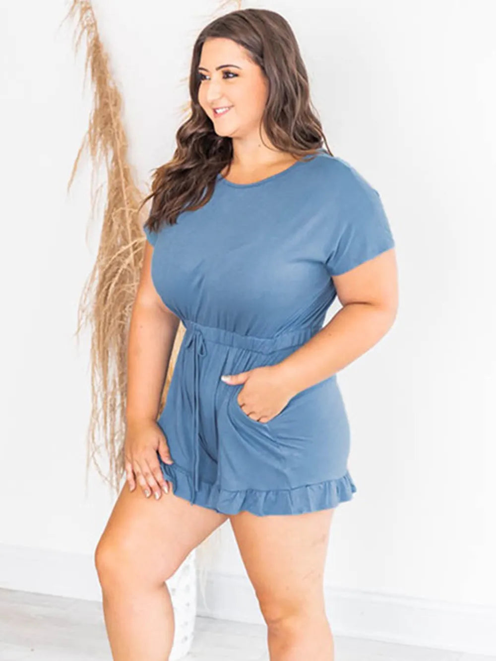 Short Sleeve Romper.