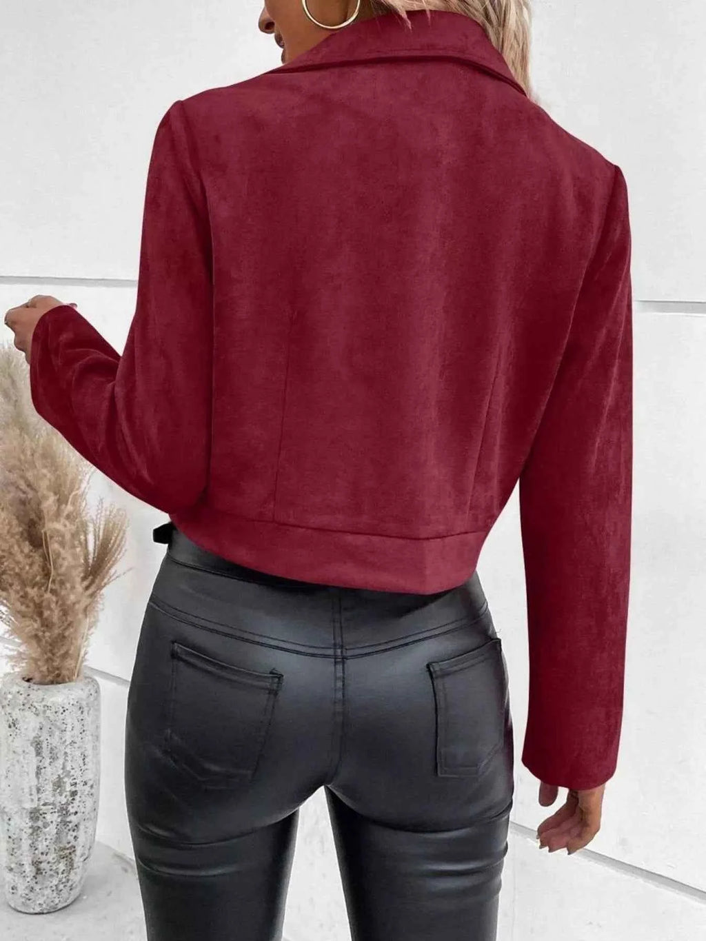 Zip Up Cropped Jacket