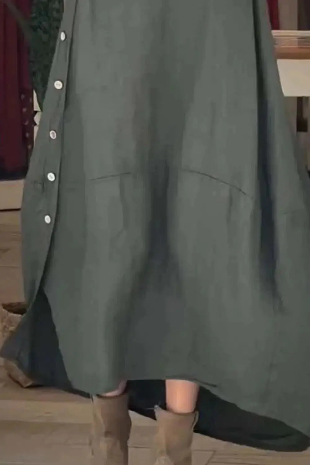 Full Size Relaxed Fit Short Sleeves Dress Plus Size.