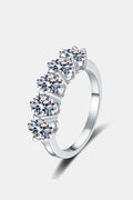2.5 Carat Moissanite 925 Sterling Silver Ring.