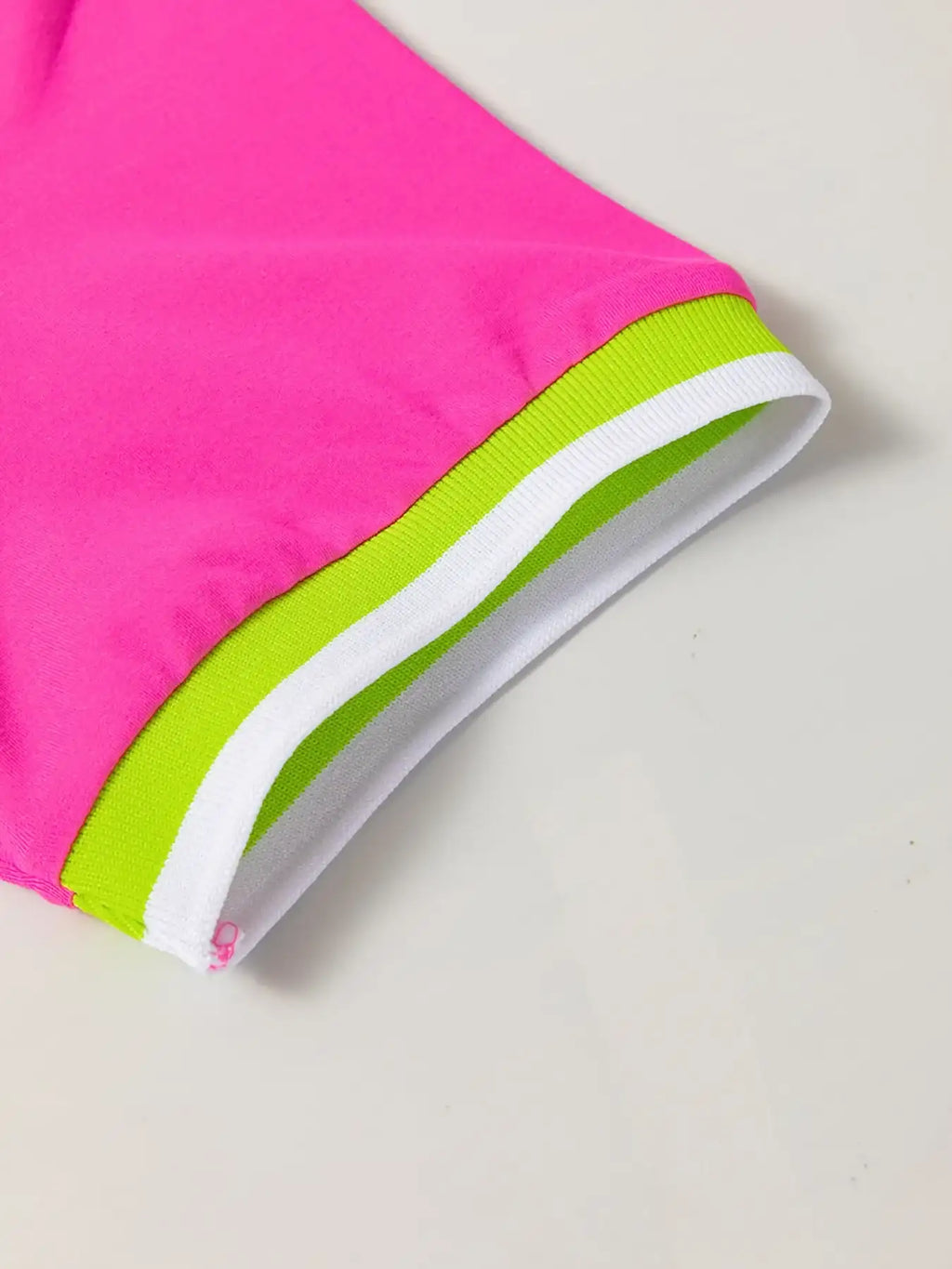 Contrast Trim Short Sleeve T-shirt Dress.