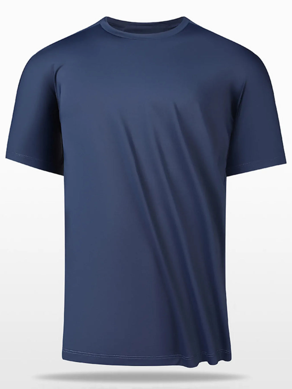 Men's Plus Size Round Neck Short Sleeve T-Shirt.
