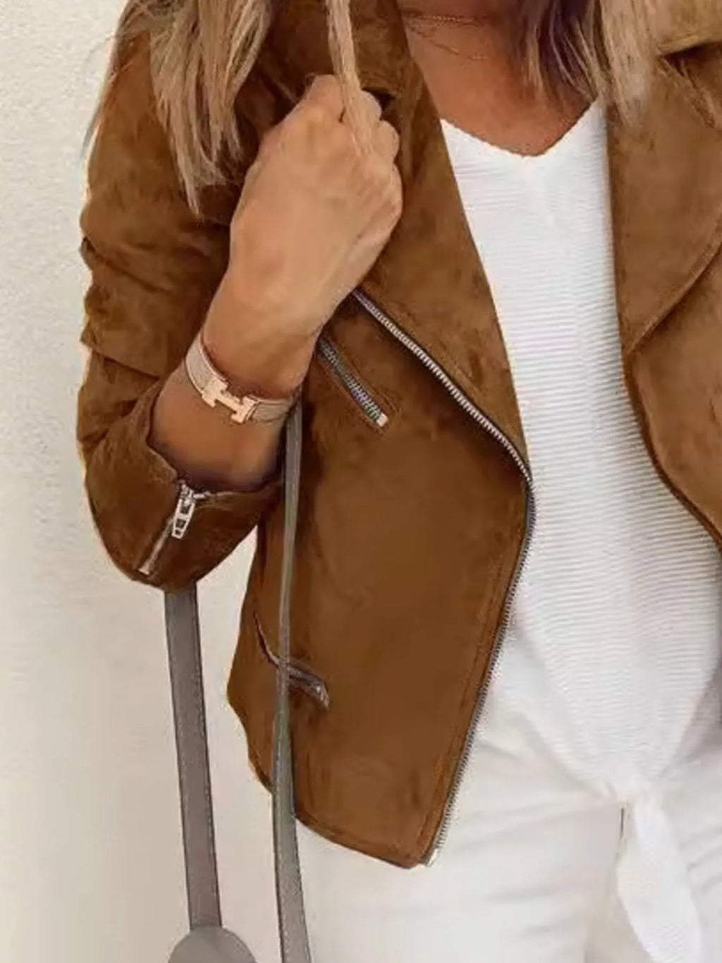 Zip Up Long Sleeve Jacket.