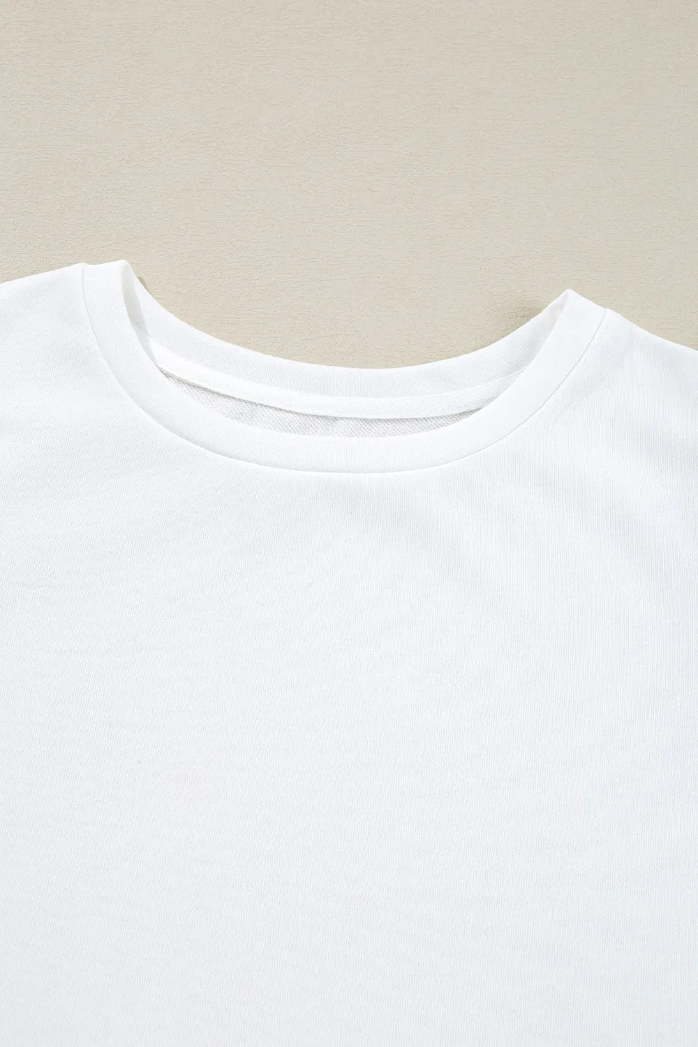 Floral Crochet Patched Ruffled Sleeve Crewneck Blouse.