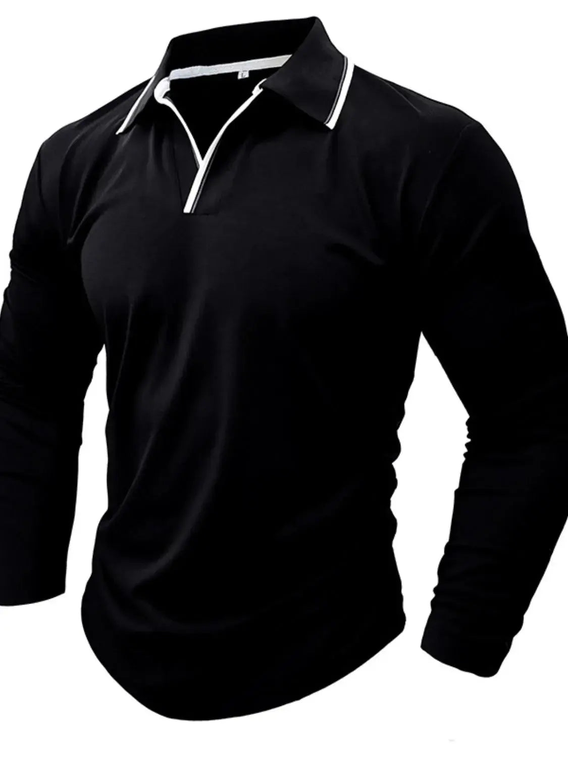Men's Classic Long Sleeve Polo Shirt.