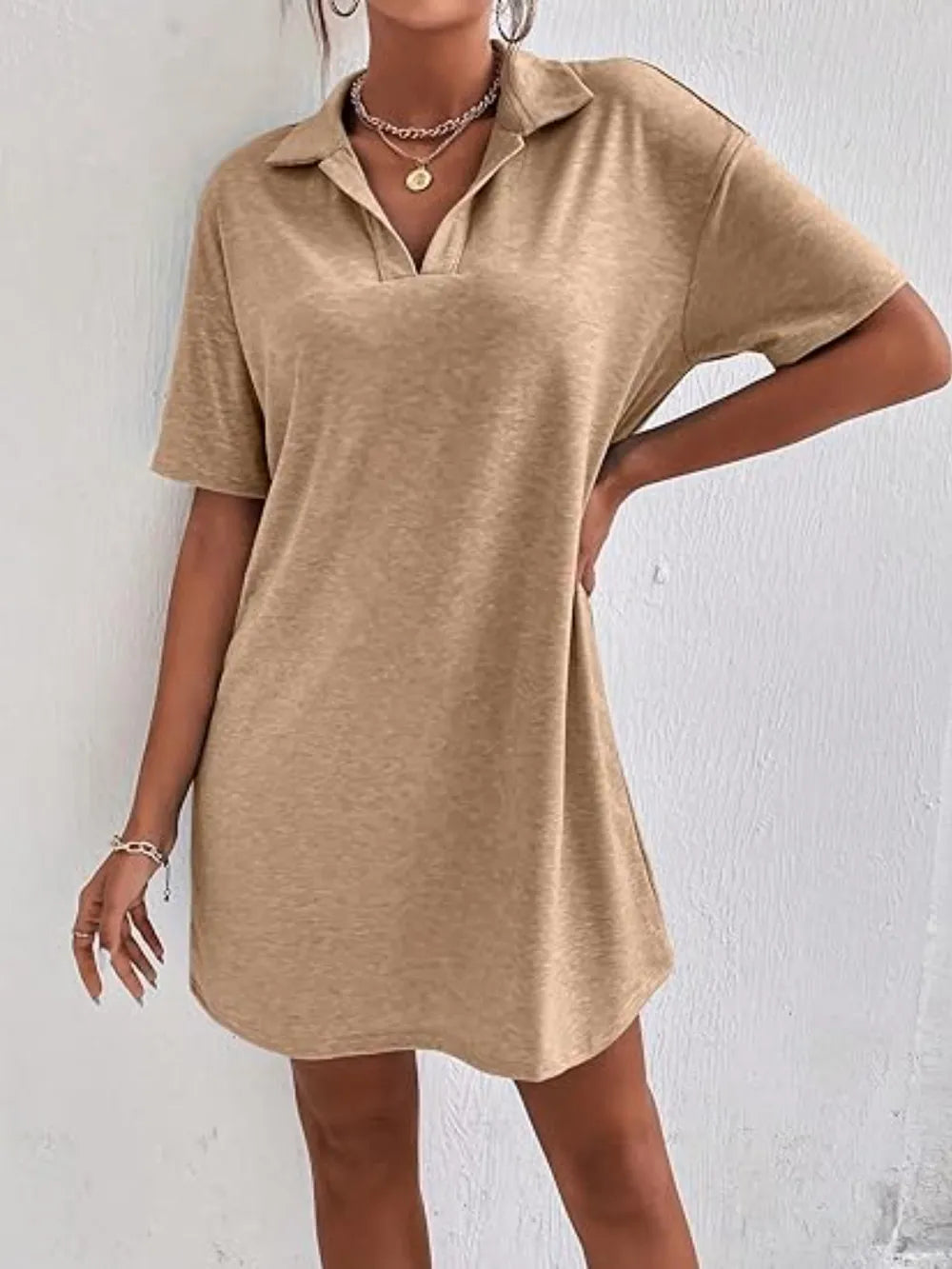Johnny Collar Short Sleeve Polo Dress.
