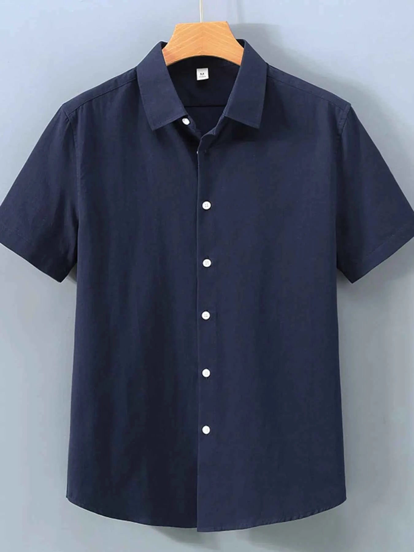 Men's Plus Size Short Sleeve Casual Shirt.