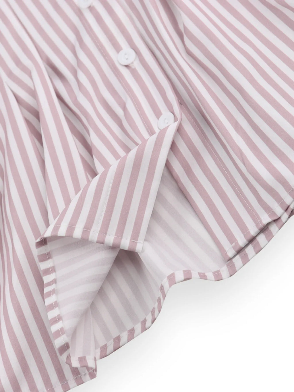 Striped Short Sleeve Button-Up Shirt.
