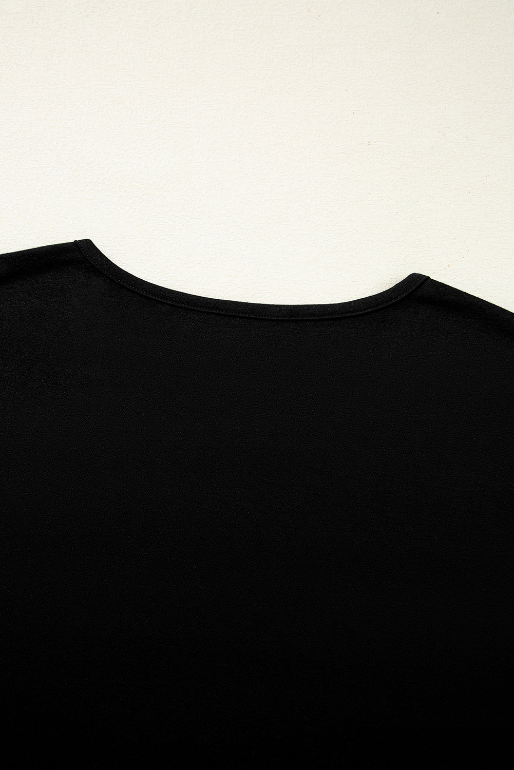 Black Floral Mesh Patchwork Loose V Neck Plus Size T Shirt Dear-Lover Dropshipping