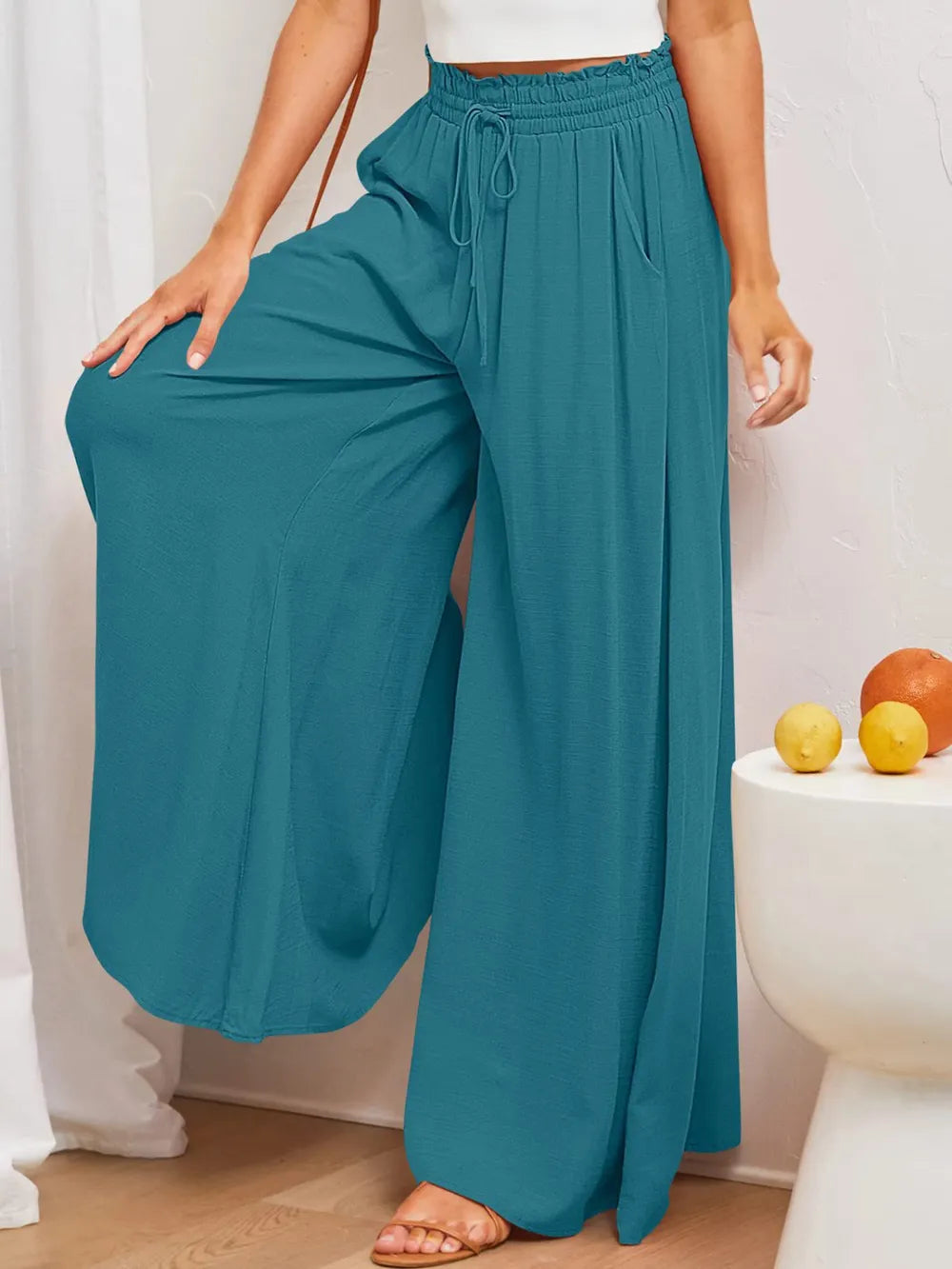 Wide Leg Pants with Pockets.