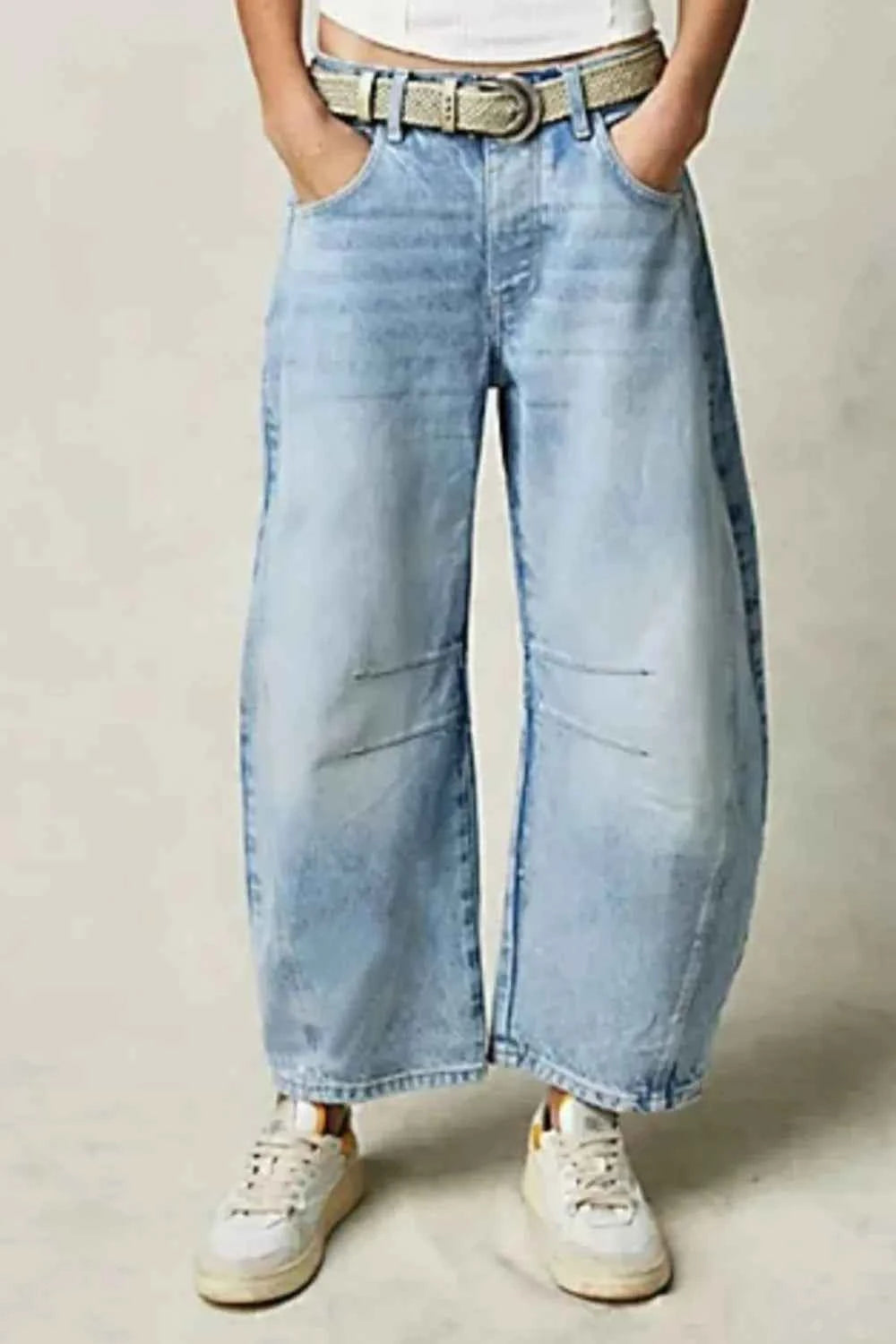 Wide Leg Jeans with Pockets