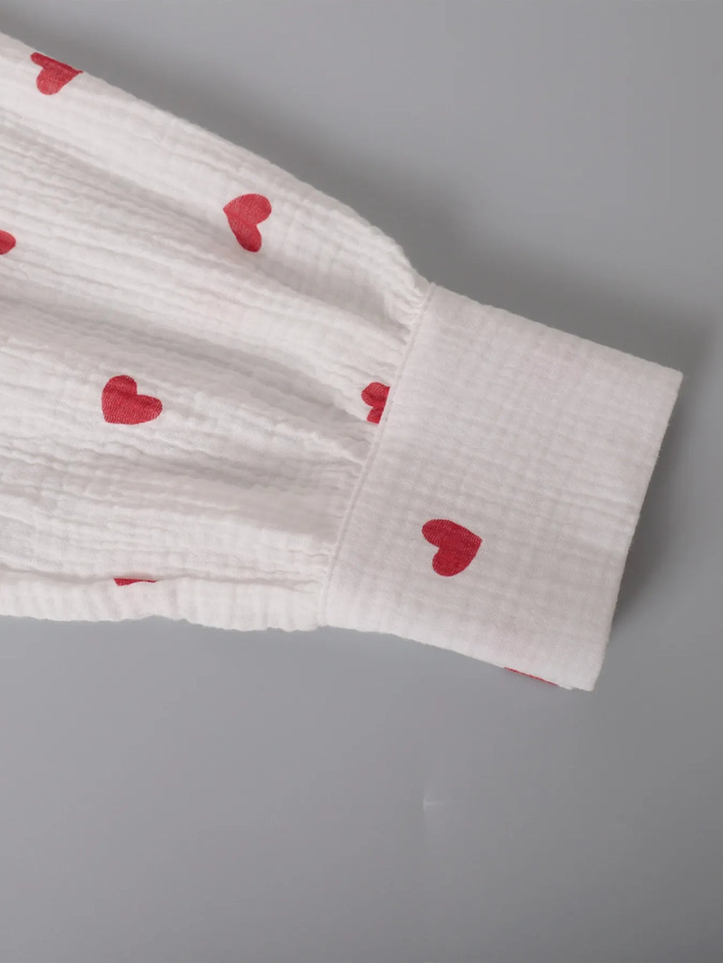 Colorful Heart Print Shirt and Shorts Set.