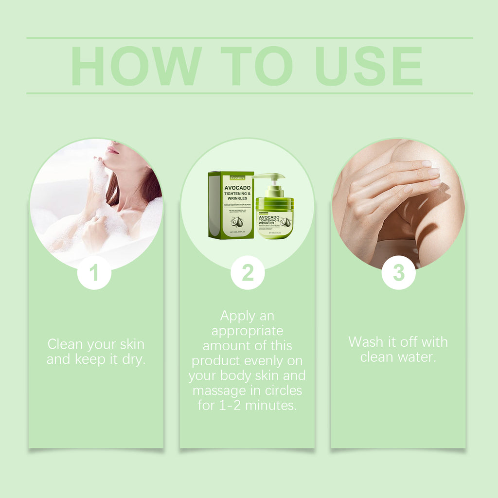 OceAura Avocado Exfoliating Body Lotion Hydrates And Moisturizes All Over The Skin