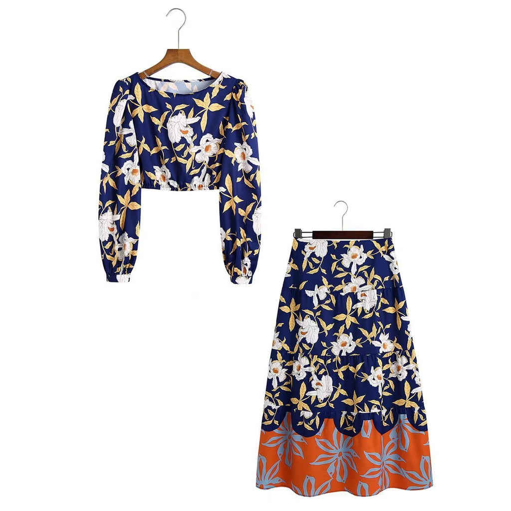 Fashionable Printed Set for WomenTrendy and Versatile, Classic Design